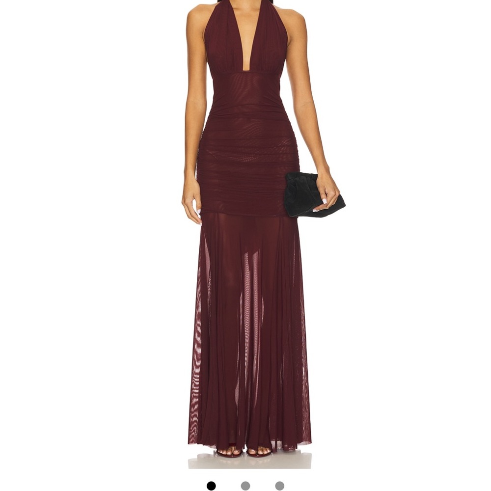 Majorelle Deep Burgundy Gown